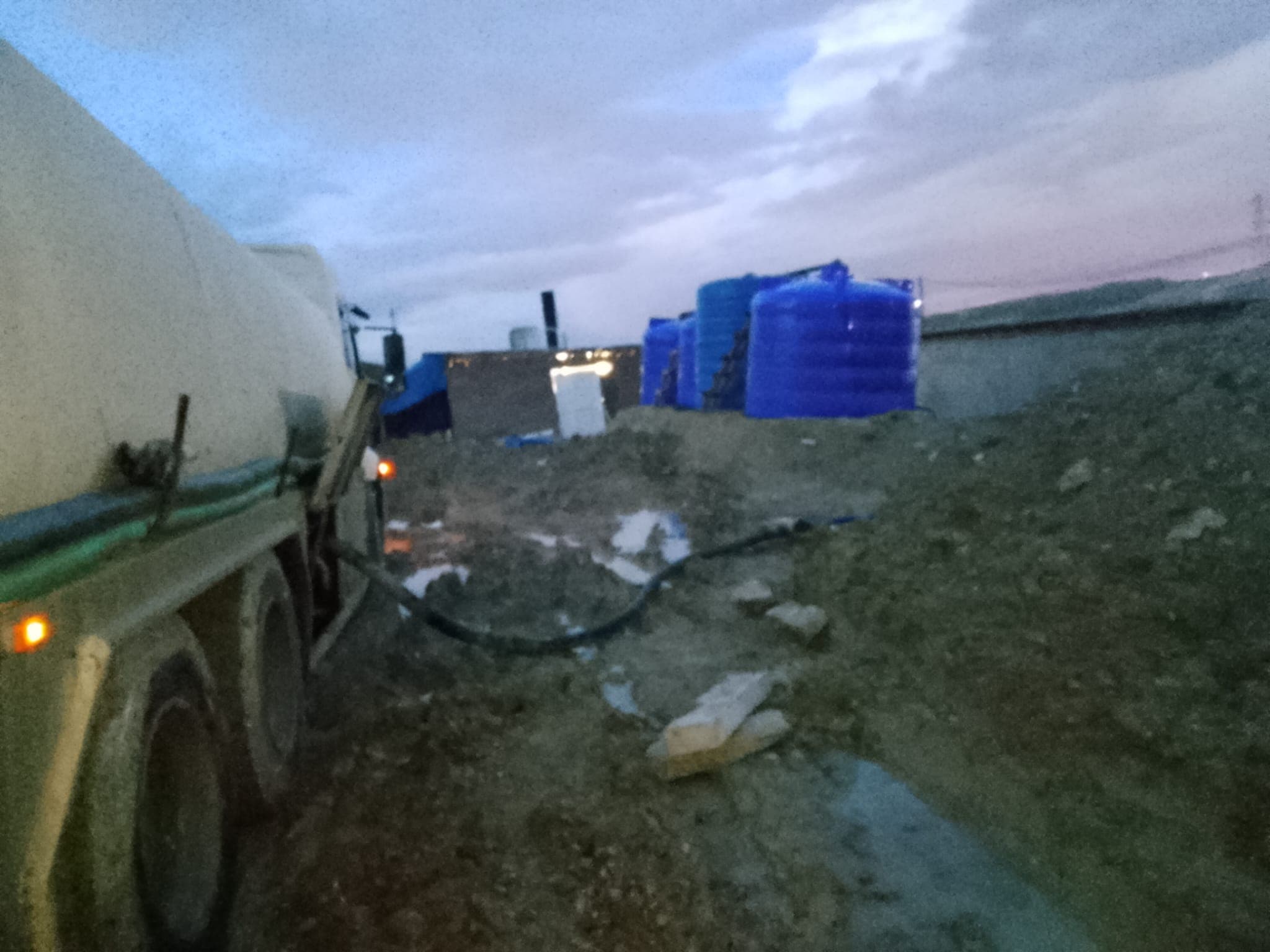 Ankara tarım hayvancılık suyu - kırsal alanda gece depo dolumu, mavi su tankları